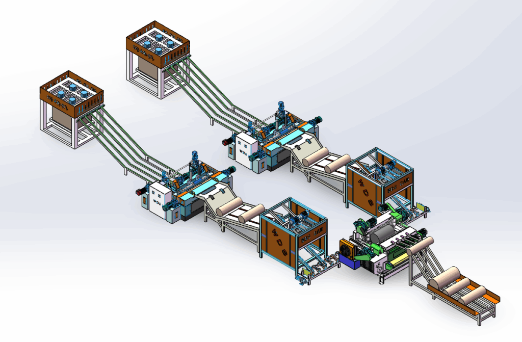 plywood veneer peeling production line