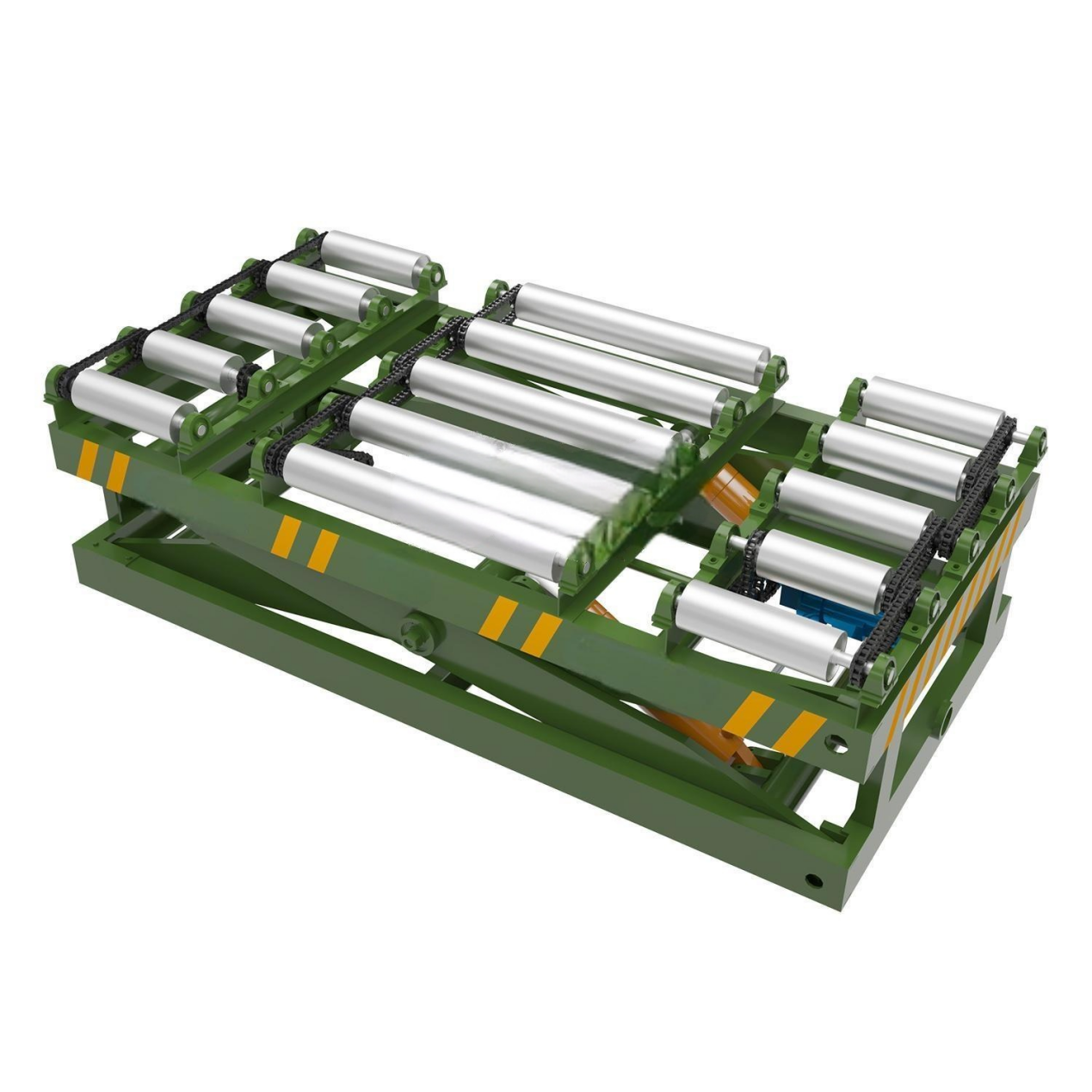 4x8 ft Powered Roller Conveyor (Triple Row of Short Rollers)