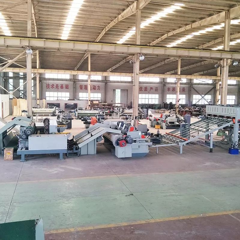 automatic veneer peeling line