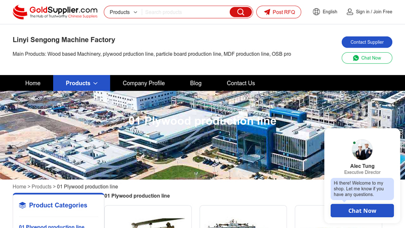 01 Plywood production line factory