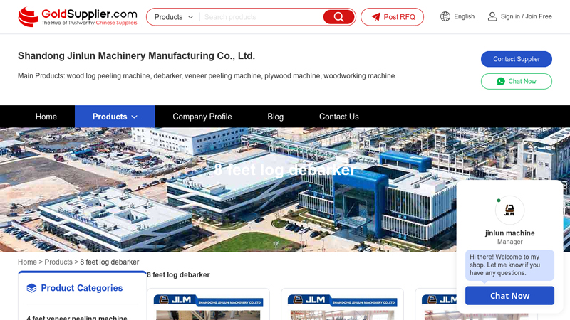 8 feet log debarker from China Manufacturers factory