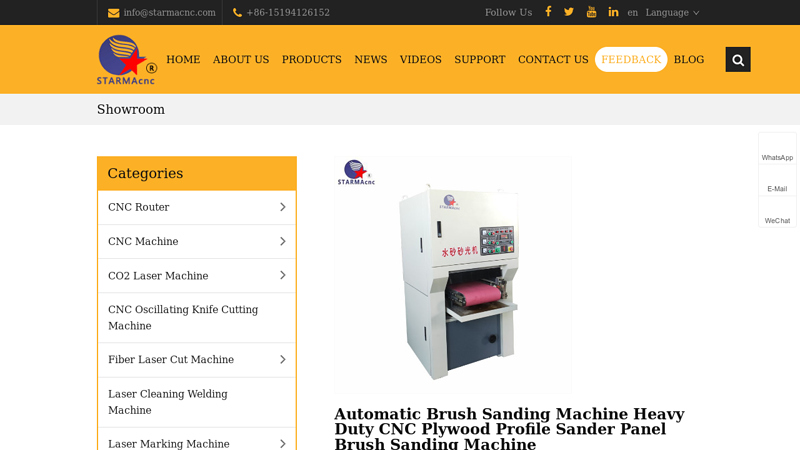 Automatic Brush Sanding Machine Heavy Duty CNC Plywood ... factory