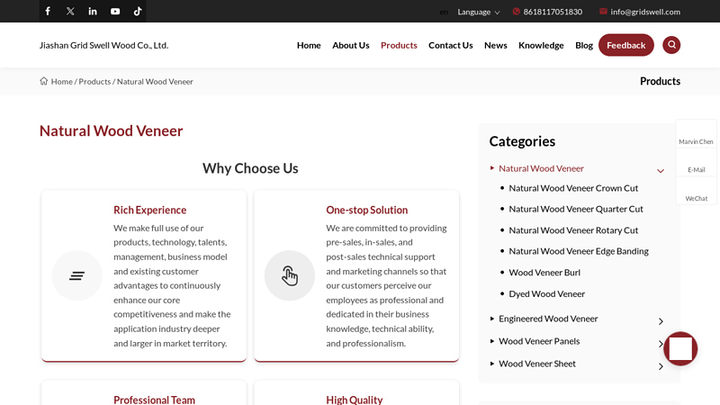 China Natural Wood Veneer Manufacturers Suppliers Factory factory