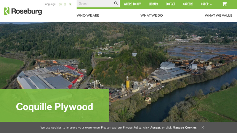 Coquille Plywood factory