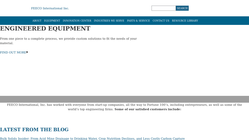 FEECO International, Inc. factory