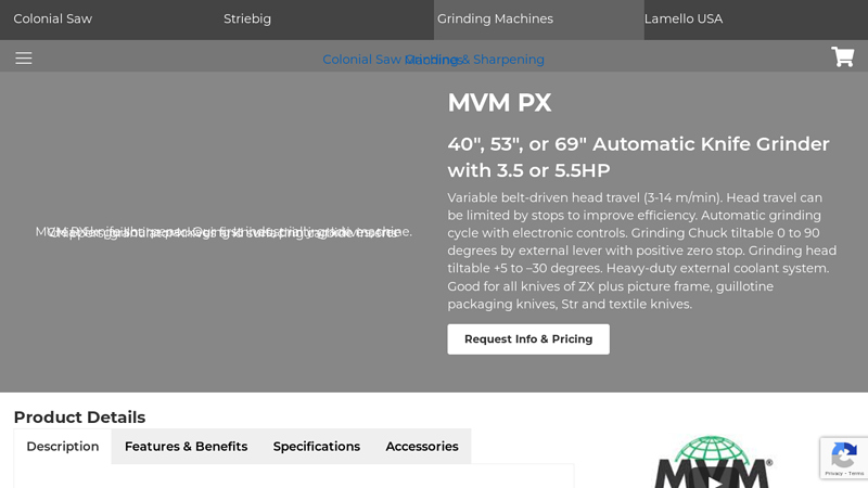 MVM PX Automatic knife grinder and sharpen tree chipper knives factory