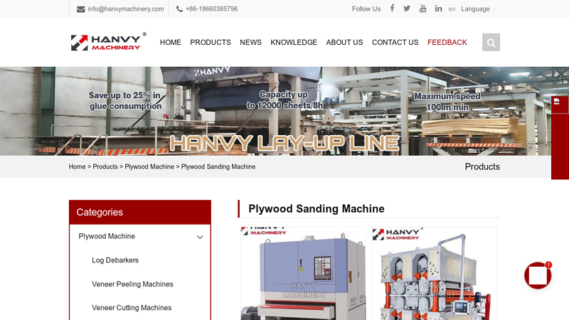 Plywood Sanding Machine factory
