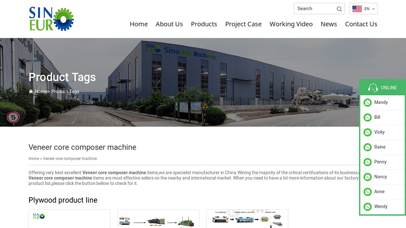 Veneer core composer machine factory