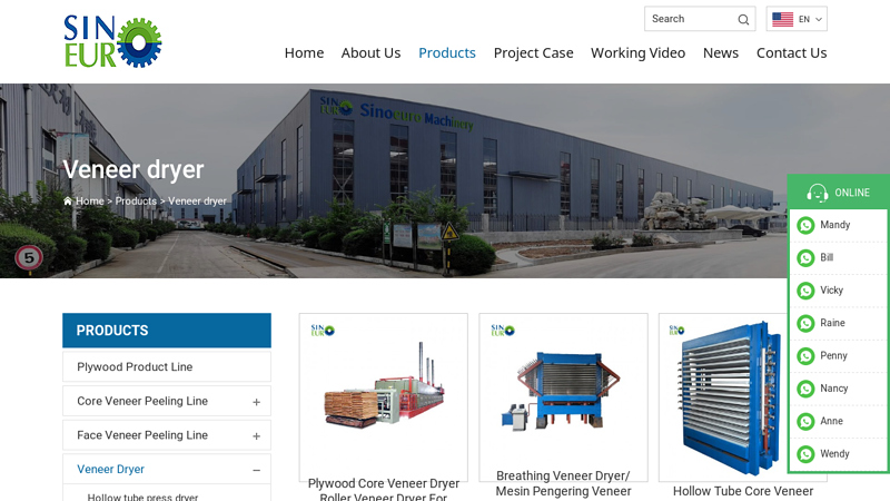 Veneer dryer factory