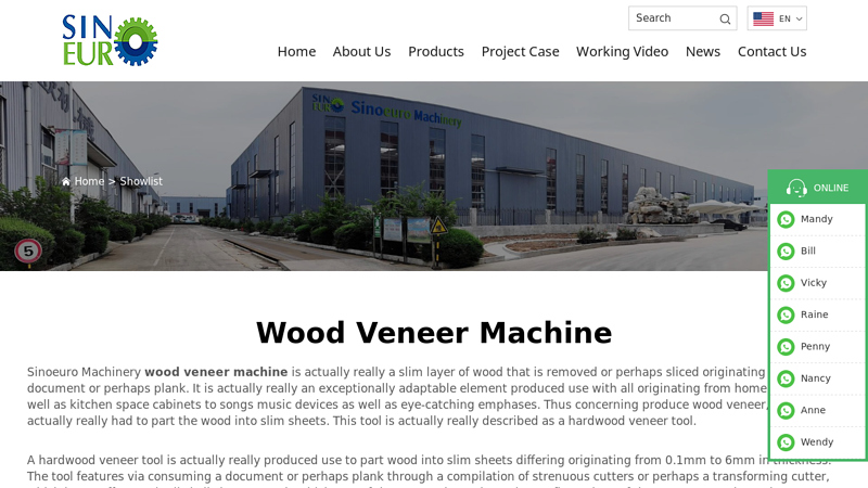 Wood veneer machine Manufacturer & Supplier in China factory